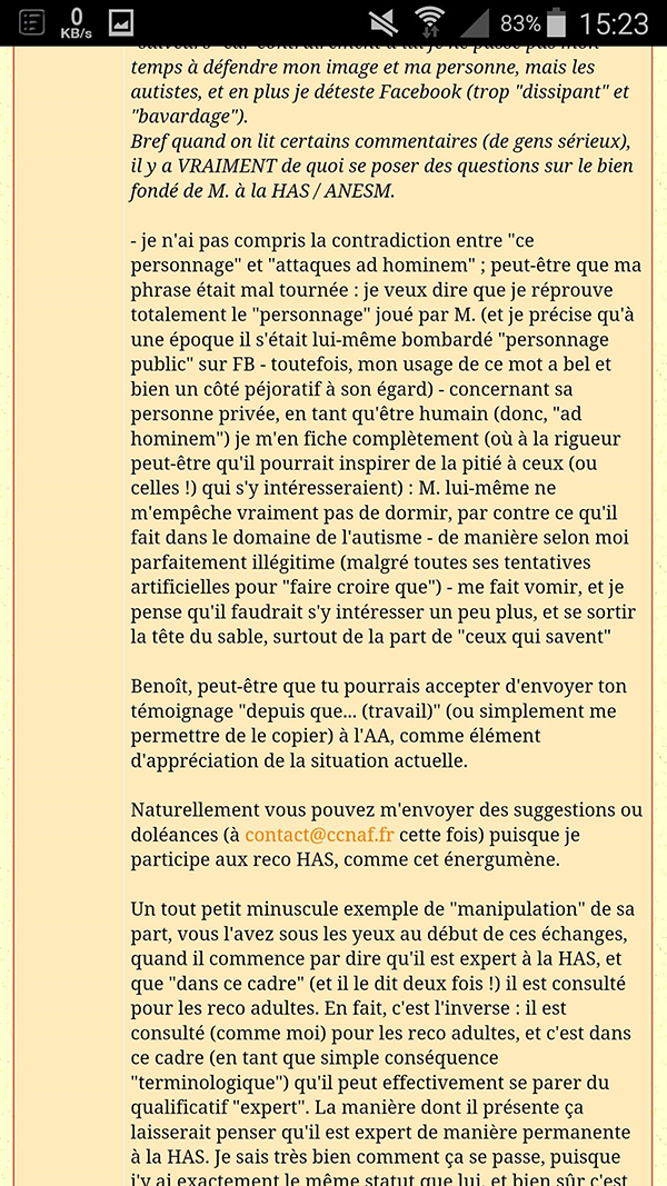 Menaces de poursuites association Asperansa